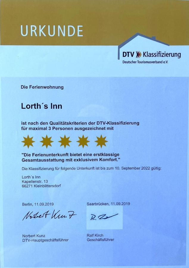 Lorth'S Inn Ferienwohnung Kleinblittersdorf Ngoại thất bức ảnh